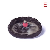 향로 촛대 청동 제사 제기 제례용 향대 7 스타일 타워 향 세라믹 버너 향수 홀더 역류 크리 에이 티브 아로마 테라피 연기 역류 향 스틱 향, e