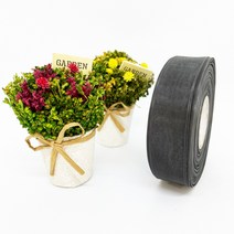 포장 리본 끈 제이제이리본 무지오간디D 15mm 25mm 40mm 28컬러 ( 길이 45M ) 공단리본, OD26