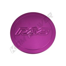 휠캡 4피스 자동차 레이싱 3D VOLK RAYS 로고 휠 센터 캡 60MM 합금 커버 허브 캡 CE28 TE37 RE30 ZE40, 06 보라색