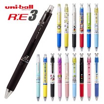 유니볼 RE3 지워지는 3색 볼펜 0.5mm URE3-500, 샴페인골드