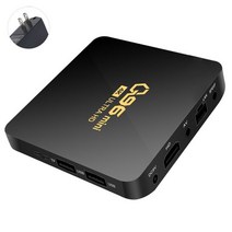 Q96 미니 소형 스마트 TV 박스 안드로이드 10.0 Amlogic S905L 쿼드 코어 2.4G 와이파이 4K 셋톱 8 기가 바이트 128 미디어 플레이어 H.265 홈 시어터, [02] 4GB-64GB, [03] US Plug