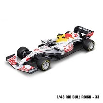 BURAGO_ Bburago 143 2023 F1 스쿠데리아 페라리 F1-75 16 Leclerc 55 Sainz 합금 럭셔리 차량 다이캐스트 자동차 모델 장난감 컬렉션 선물, [28] RB16B-33