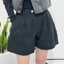 골덴 코듀로이 여성 가을 통 반 바지
