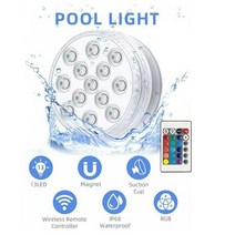 잠수정 수족관 풀 연못 램프 수 중 빛 LED RGB 원격 컨트롤러 방수 야외 조명