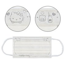산리오 정품 헬로 키티 성인용 마스크 10P, 10개, 10개