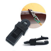 캠핑 텐트 타프 고정클립 10P, 블랙 x 10개입