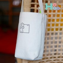 아트박스/호후 오버액션토끼 텀블러 에코백 T2, 오버액션토끼 텀블러 백_토끼(T2)