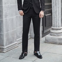 고급 비즈니스 정장 바지 슬림 일자 바지 작업 바지 남성 회사 카고 화이트 칼라 정장 바지 바지