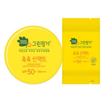 그린핑거 촉촉 유아 선팩트 SPF50+ PA+++ 본품 16g + 리필 16g, 2세트