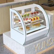 디저트 냉장고 카페 쇼케이스 냉장 진열대 선반 조각케이크, C.700mm 아크 리어 도어 블랙