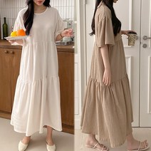 [여시몰5737국내제작]캉캉 셔링 스판 오버핏 롱원피스/봄 여름 여성 원피스 박스 ~88 빅사이즈 오피스 시원한