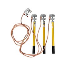 접지용구 안전봉 스틱 공장 발전소 전기작업 막대 봉, 접지용구 - 0.5m 2세트 클립(가방)