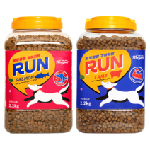킵펫 말랑말랑 강아지 밥 런 사료 연어 2.2kg + 양고기 2.2kg