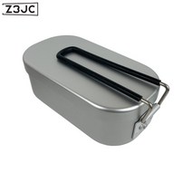 Z3JC 알루미늄 캠핑 접이식 두꺼운 도시락통, 500 도시락