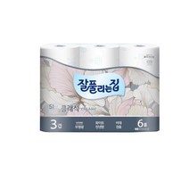 잘풀리는집 클래식 두루마리 롤휴지 3겹 화장지 6롤 9롤