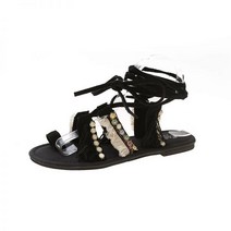 보헤미안 스트랩 샌들 여 플랫 2023년 여름 선녀풍 편안한 바캉스 로마 슈즈