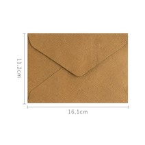 결혼식 초대장 편지 봉투 대마 직조 우편물용 10 개/묶음, 05 brown