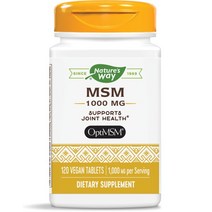 네이쳐스웨이 MSM 1000mg 비건 타블렛, 120개입, 1개