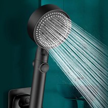 가압 샤워 헤드 물 절약 블랙 5모드 조절 고압 절수 샤워기 5단조절 워터 마사지 에코 욕실/정직한사람들