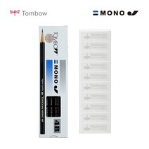 톰보우 4B 연필 12p + 떡지우개 10p 문구세트, 1세트