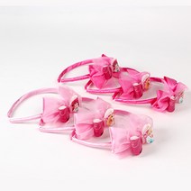 [디즈니] 프린세스 사출 이중 리본 머리띠(랜덤)