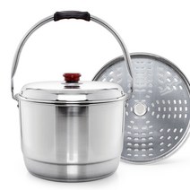 국내생산 인덕션겸용 선학 스텐들통(찜판), 31cm