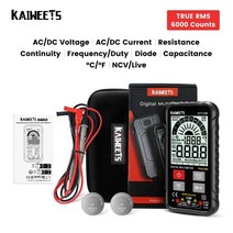 KAIWEETS KM601 9999 카운트 디지털 Multimeter1000V 10A 테스터 미터 옴 Hz 커패시턴스 REL True RMS AC DC DMM Multitester, [01] HT112B, 01 HT112B