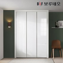 보루네오 10cm 샤인 여닫이 작은방 붙박이장 5자 6자 7자, 다크그레이10cm
