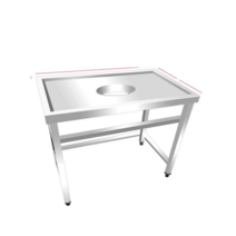 이동식 잔반처리대 테이블 휴게실 반납함 급식소 식당