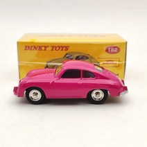 1/43 DeAgostini Dinky Toys 182 For P ~ sche 356A 쿠페 핑크 다이 캐스트 모델 자동차 자동차 선물 컬렉, 한개옵션0