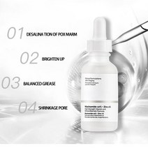 뉴 30ml AHA 30% BHA 2% 페이스 메이크업 필링 솔루션 여드름 제거 세럼 리페어 히알루론산 일반 스킨 케어, [05] Niacinamide