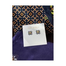 NWT Tory Burch Britten Cut Out Studs Earrings 139802 color 001 with dust bag