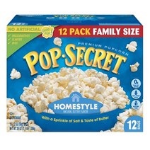 Pop Secret 프리미엄 팝콘 홈스타일 홀 그레인 팝시크릿 1.09kg 12개입 1개 1팩