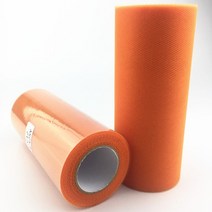 15cm 25야드 얇은 명주 그물 롤 패브릭 스풀 투투 웨딩 장식 베이비 샤워 organza 레이저 diy 공예 생일 파티 용품., 주황색
