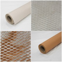 핸드메이크 칼라 크라프트 벌집 쿠션지 80g /친환경 종이 완충재-꽃 과일 선물용 포장자재, 밤색