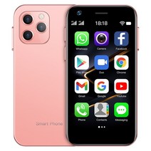 SOYES XS12 3GB RAM 32GB/64GB ROM 슈퍼 미니 스마트폰 4G LTE 3.0인치 화면 안드로이드 10.0 귀여운 소형 핸드폰 선물, 핑크, 3GB 32GB