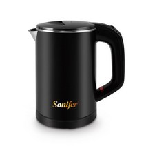여행 전기 주전자 차 커피 0.6L 미니 스테인레스 스틸 무선 휴대용 800W 호텔 가족 냄비 Sonifer