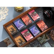 [60장 SET/1+1/당일] 핸드북 빈티지 인스 감성 다꾸 폴꾸 스티커 북 스티커팩 세트, 레드, 브라운