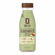 cj 한끼 밸런스밀 프로틴 쉐이크 견과 50g 직장인 점심 도시락 간식 혼밥 간헐적 체중조절 간식, 6개