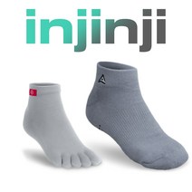 인진지 오픈 퍼포먼스 그레이 쿨맥스 Half Buffer 단목 양말 SET 골프 런닝 등산 스포츠 기능성 남자 여자