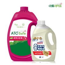 아토세이프 액체 세탁 세제 대용량 2.5L 1개+다운워시 점퍼 패딩 이불 전용세제 구스 1.13L 1개, 단품없음