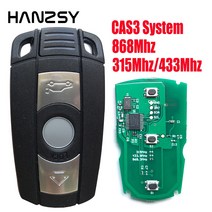 자동차 키링 키케이스 키홀더 3버튼 스마트 키 BMW E90 E87 5 시리즈 Z4 원격 PCF7953 868Mhz/315Mhz/433M, 02 433MHz