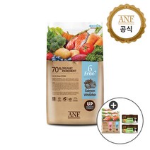 [공식] ANF 식스프리 플러스 강아지 사료 모음 (1.8kg 5.6kg 소고기/연어 양고기/쌀 연어흰살생선 오리/연어) 사은품 ANF캔 추가 증정!, ANF독 캔 랜덤2개+ANF독 샘플5개+러브미1개, ANF 독 식스프리 플러스 연어흰살생선 1.8kg