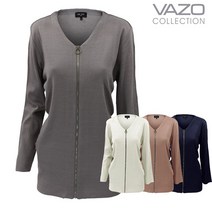 VAZO골프 여성집업니트 데일리룩 여성가디건 Lancy