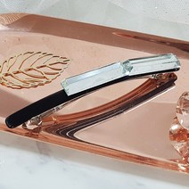 이쁨달다 라인미러 자동핀 진주머리핀 큐빅헤어핀 럭셔리헤이핀 리본자동핀