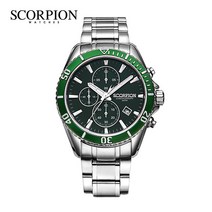 Scorpion [스콜피온] Amun 크로노그래프 메탈시계 SP3314M-GN