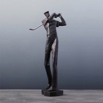 골프피규어 장식 거실 홀인원 선물 기념패 트로피, 유형 2 13x10x38cm