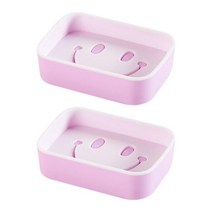 파스텔 물빠짐 조개 비누 케이스 비누곽 3종 알뜰 비누 접시 받침대 욕실 인테리어 소품, 핑크