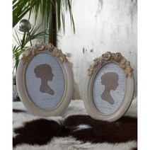 471 장미 타원 액자 (2size) 인테리어 탁상용 포토액자, 5x7