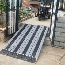 이동식 트럭슬로프 휠체어경사로 장애인경사판 미끄럼방지 계단경사로 단차해소기 트럭상하차발판, 장1.6m x 폭25cm (1EA), 1개